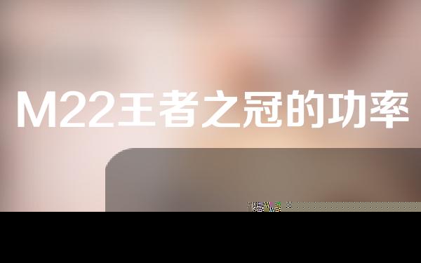 M22王者之冠的功率