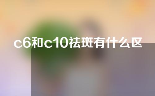 c6和c10祛斑有什么区别