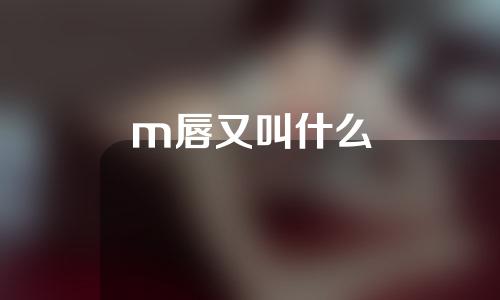 m唇又叫什么