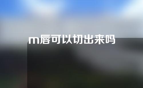 m唇可以切出来吗