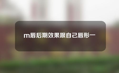 m唇后期效果跟自己唇形一样吗