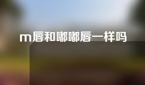 m唇和嘟嘟唇一样吗