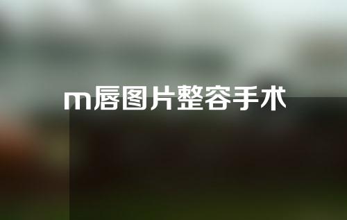 m唇图片整容手术