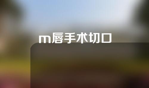 m唇手术切口
