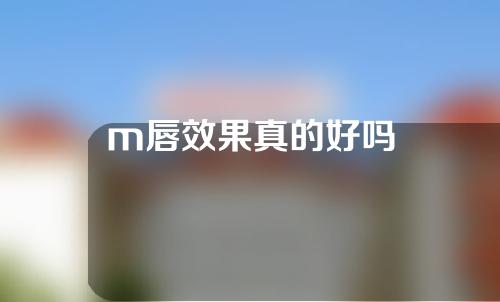 m唇效果真的好吗