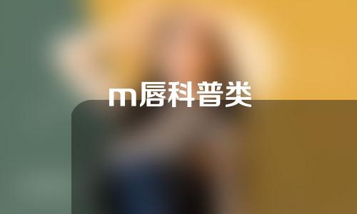 m唇科普类