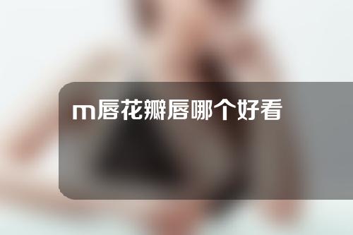 m唇花瓣唇哪个好看