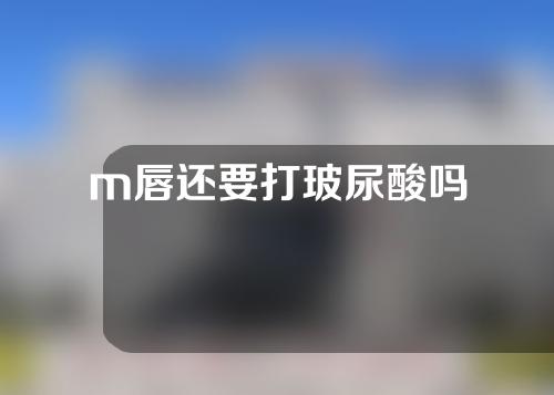 m唇还要打玻尿酸吗