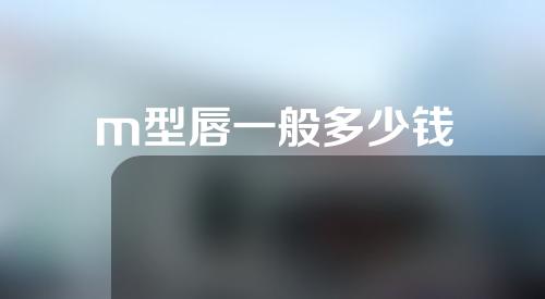 m型唇一般多少钱