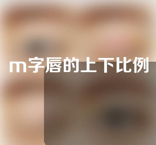 m字唇的上下比例