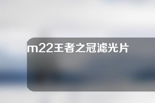 m22王者之冠滤光片