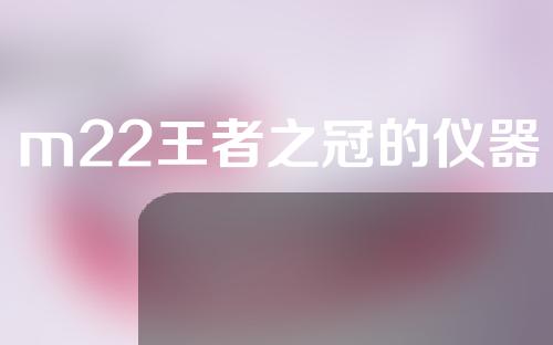 m22王者之冠的仪器