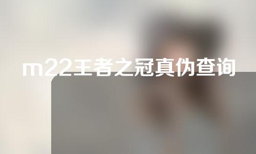 m22王者之冠真伪查询