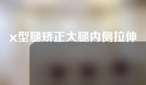 x型腿矫正大腿内侧拉伸