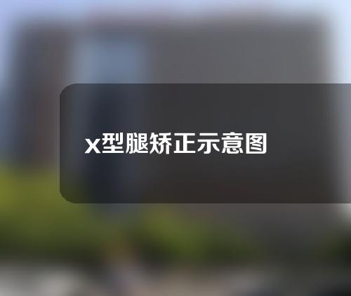 x型腿矫正示意图